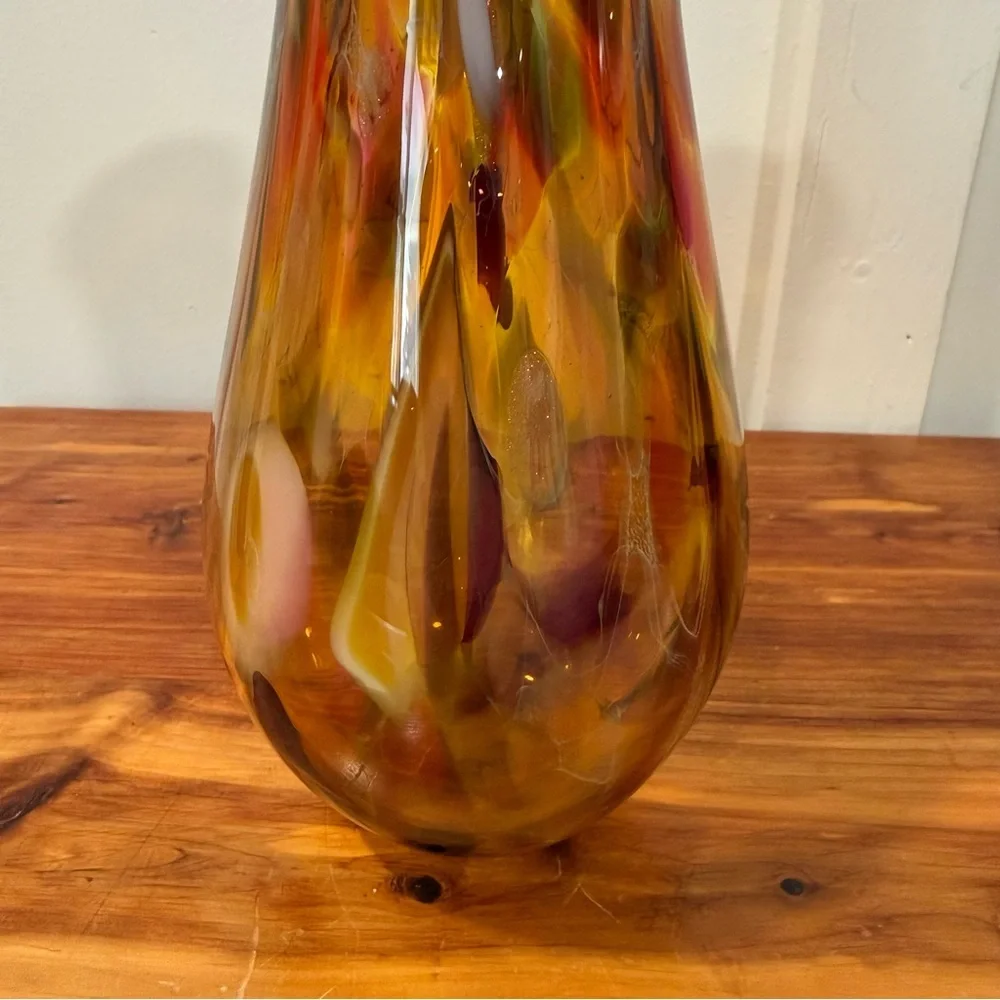 Crossroads Stone Mountain Park Georgia Amber Toned 2006 Signed Vase